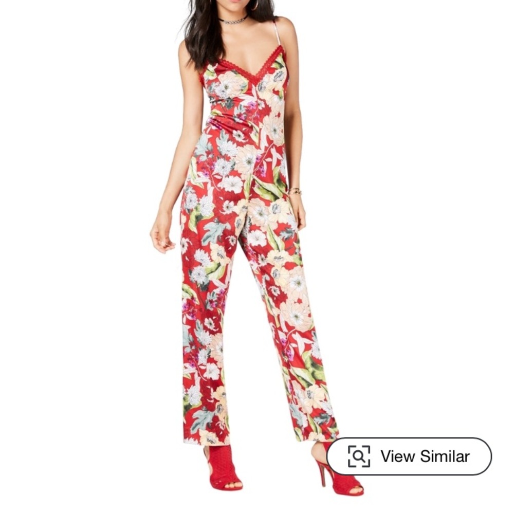 NWT Guess garden fever floral jumpsuit